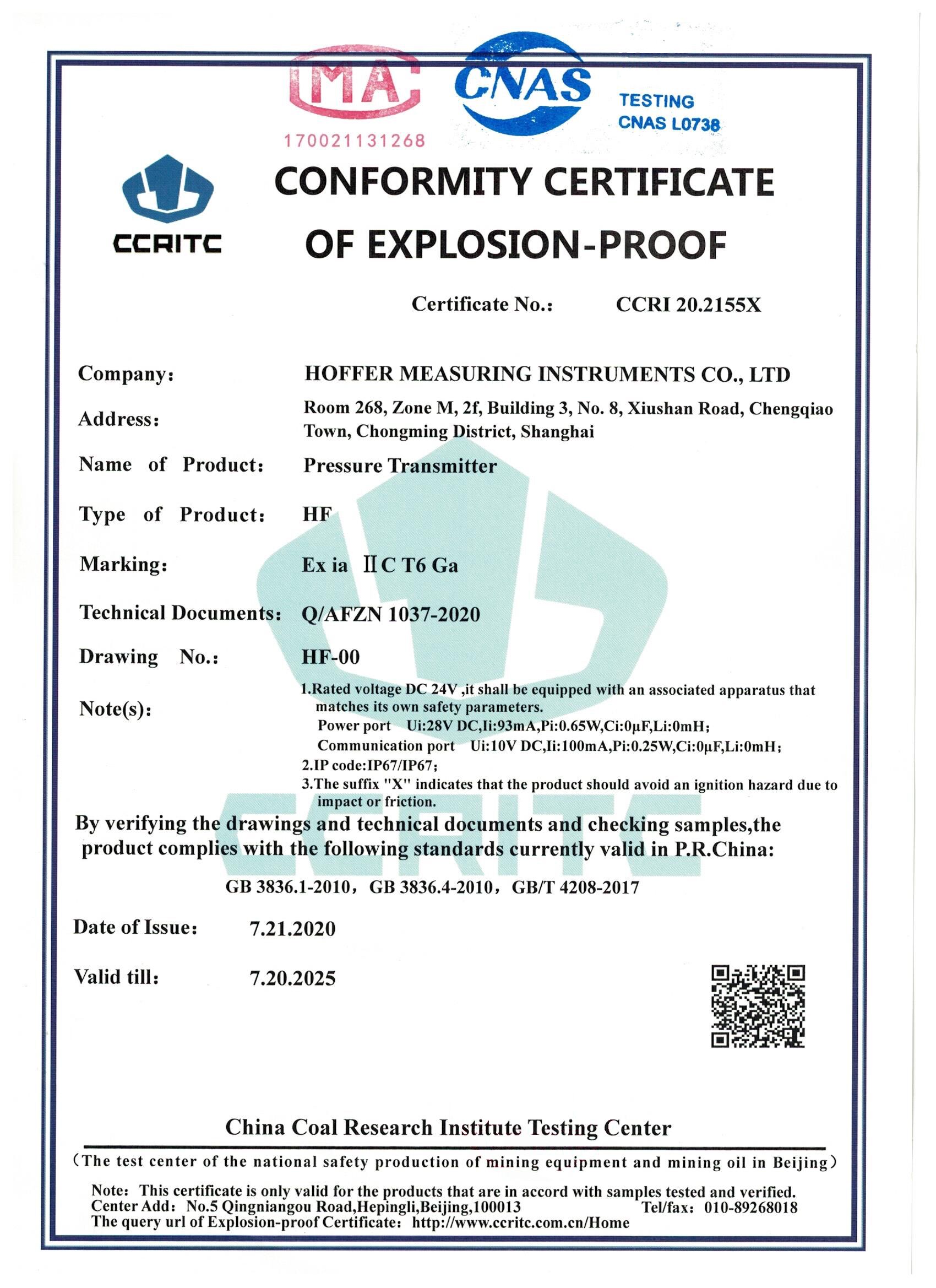 EX-Pressure Transmitter